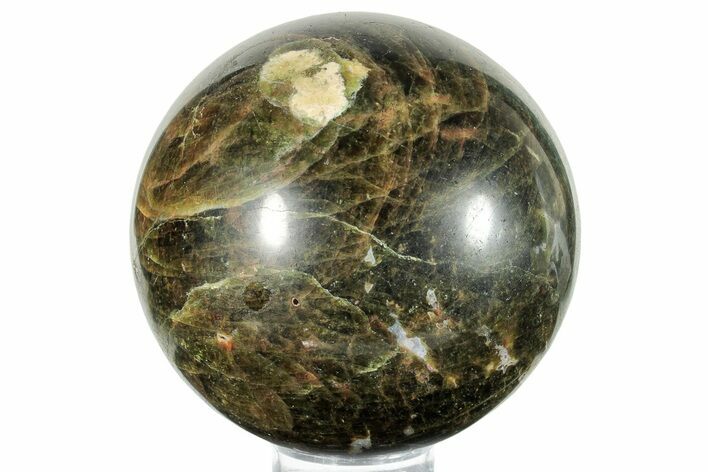 Polished Green Apatite Sphere - Madagascar #253323